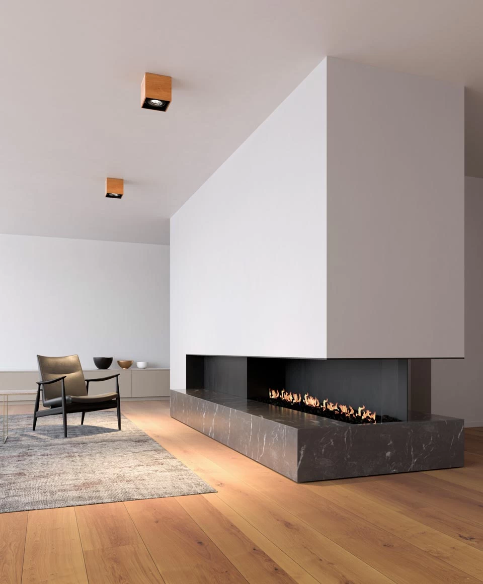 Mini Spot 1 Lumière Cube En Chêne 11x11cm 3 Mini Spot 1 Lumière Cube En Chêne 11x11cm – Image 3