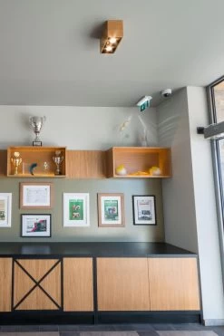 Mini Spot 2 Lumières En Chêne 22x12cm -Lumière D'intérieur luminaire bois LED 19070398 2R