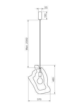 Yaya 3 Suspension En Métal Doré -Lumière D'intérieur luminaire chene tissu 20060102 2R