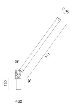 Mr Tubes Applique Contemporaine LED Noire Avec Driver Externe -Lumière D'intérieur luminaire design industriel acier 20060023 3R