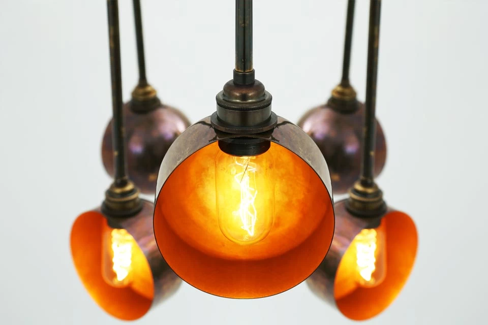 Lustre San Jose En Laiton Antique 4 Lustre San Jose En Laiton Antique – Image 4