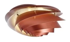 Le Klint Swirl Plafonnier Spirale Cuivre 37cm -Lumière D'intérieur luminaire papier scandinave 20090179 3R
