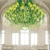 Lustre Cristal Couleur Verte