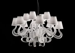 Lustre En Verre Transparent 12 Lumières BOA