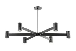 Lustre 6 Lumières Noir En étoile Predock