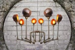 Lustre San Jose En Laiton Antique