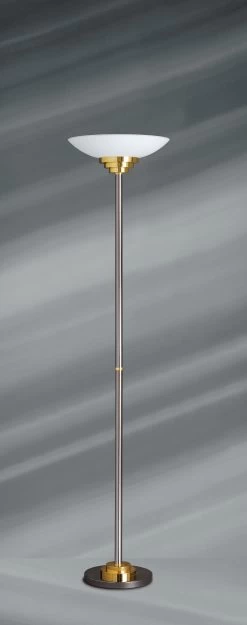 Maya Lampadaire Art Déco En Laiton