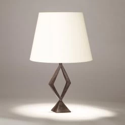 Maya Lampe En Bronze Patiné Noir