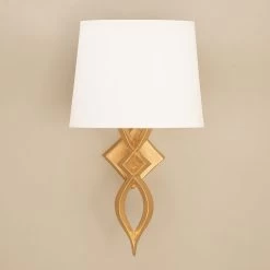 Mona Applique En Bronze Massif Finition Or