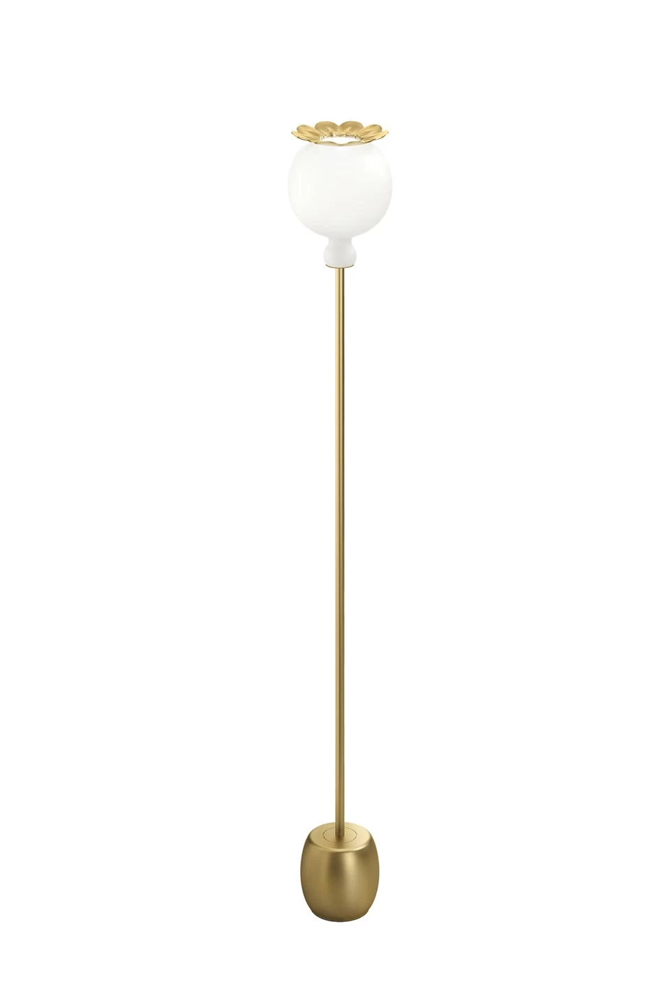 Opyo Lampadaire En Verre Soufflé Opale Blanc Et Métal Doré 1 Opyo Lampadaire En Verre Soufflé Opale Blanc Et Métal Doré