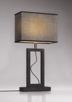 Petite Lampe De Table En Marbre Gris Contemporary