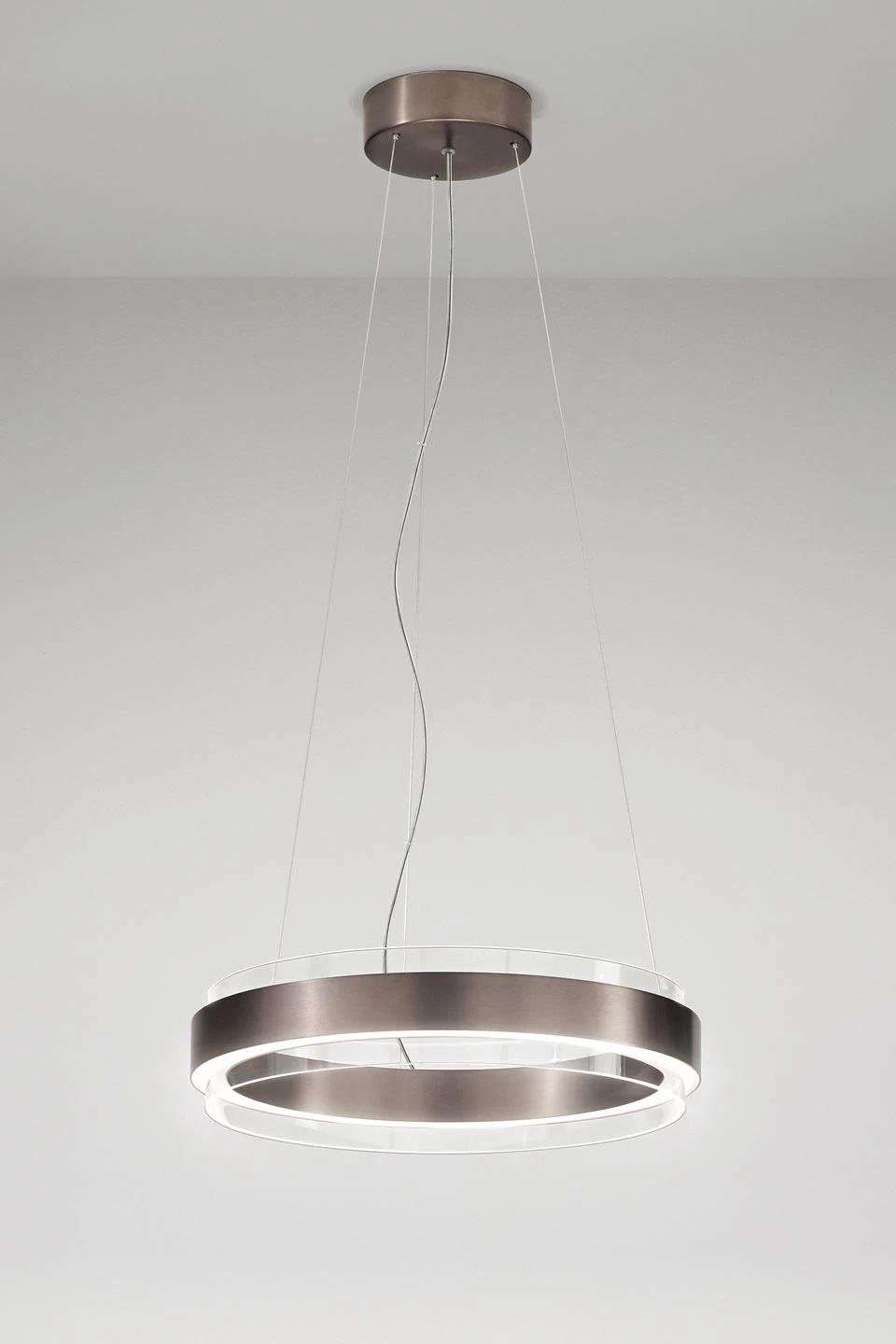 Phoenix Suspension Anneau De Verre Transparent Et Noir 1 Phoenix Suspension Anneau De Verre Transparent Et Noir