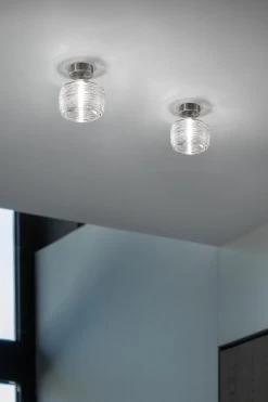 Plafonnier Damasco En Verre Transparent