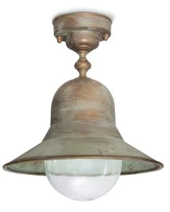 Plafonnier D'extérieur En Laiton Vieilli