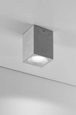 Plafonnier Nadir En Ciment Gris