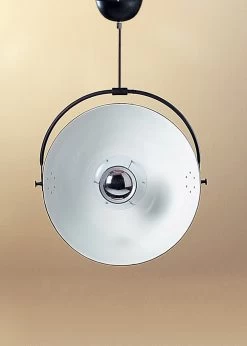 Plafonnier Noir En Métal à Réflecteur Orientable