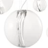 Poc Suspension En Verre De Murano Soufflé Bouche Diamètre 16cm