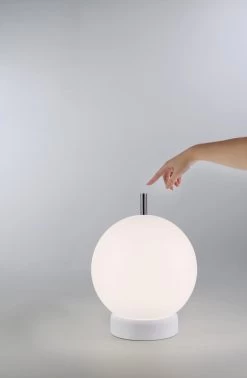 Prick Grande Lampe à Poser Globe Blanc