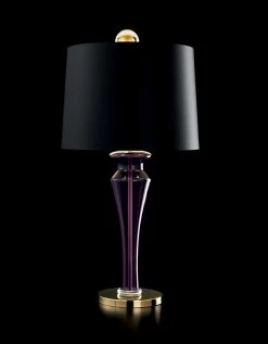 Saint Germain Lampe De Table Rétro En Cristal De Murano Violet