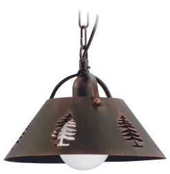 Sapin Perforé Suspension Métal Rouillé