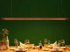 Led40 Suspension Linéaire En Chêne 160cm 7 Led40 Suspension Linéaire En Chêne 160cm -Lumière D'intérieur scandinave bois led minimaliste 22120014 2R