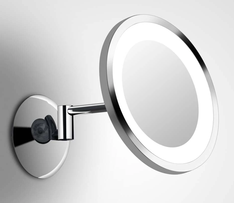 Shaver LED 2 Miroir Rond Mural Sur Bras Orientable 1 Shaver LED 2 Miroir Rond Mural Sur Bras Orientable