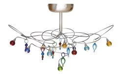 Strawberry Plafonnier 9 Lumières Avec Pampilles