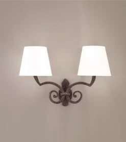 Sully Applique 2 Lumières En Bronze Noir Patiné