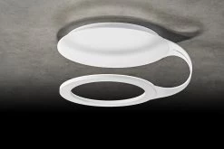 Supernova Plafonnier En Métal Blanc