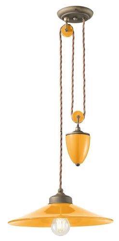 Suspension à Contrepoids Colors Jaune Tonique