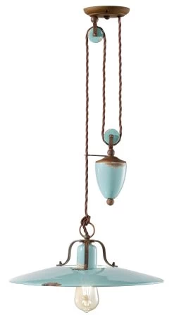 Suspension à Contrepoids Country Turquoise