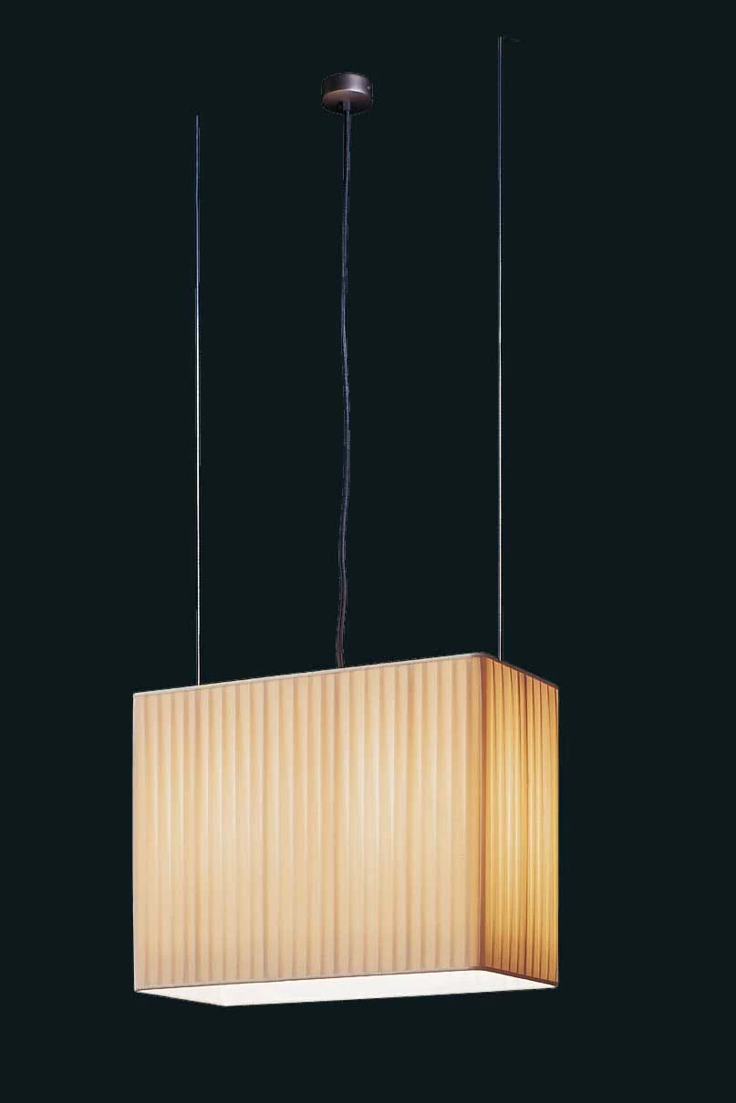 Suspension Rectangulaire En Soie Plissée Ivoire 55cm 1 Suspension Rectangulaire En Soie Plissée Ivoire 55cm