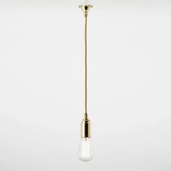 Thornpete Suspension Minimaliste En Bronze Poli