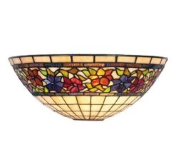 Violette Applique Style Tiffany à Fleurs