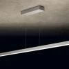 Xena Suspension Linéaire Réglable Finition Aluminium Mat 120cm